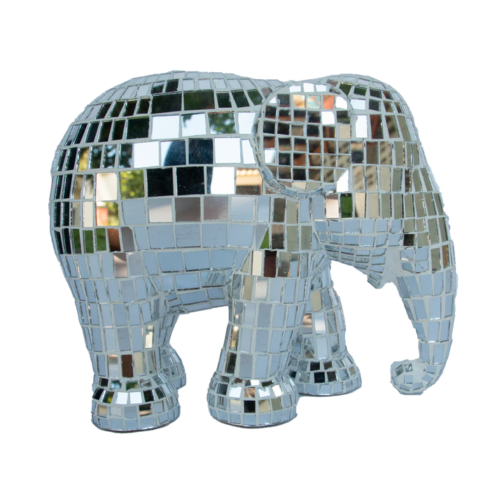 Elephant Parade Elefante Disco Silber Disco 15cm limitierte Auflage 3000 Disco Silber 15