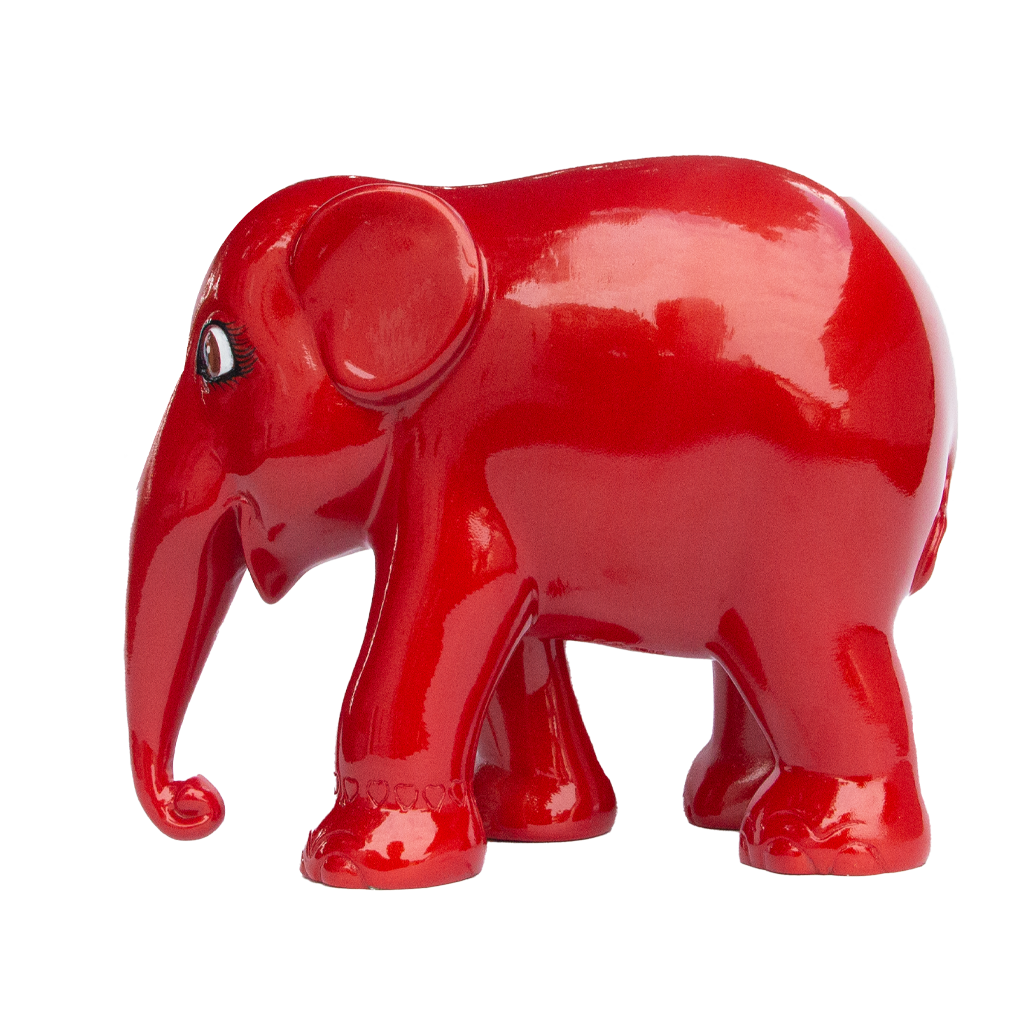 Elephant Parade elefante Metallic Vermilion Red 15cm Limited Edition 3000 METALLIC VERMILION RED 15