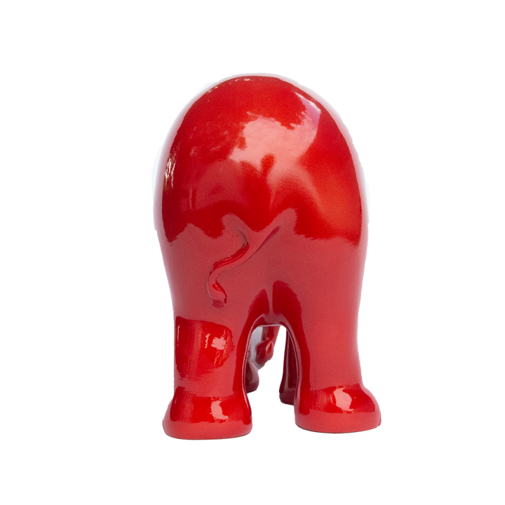 Elephant Parade Elefante Metallic Vermilion Red 15cm Édition limitée 3000 VORMION MÉTALLIQUE RED 15