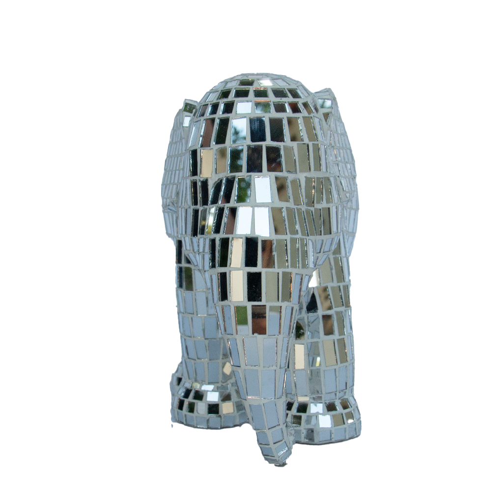 Elephant Parade Elefante Disco Silber Disco 15cm limitierte Auflage 3000 Disco Silber 15