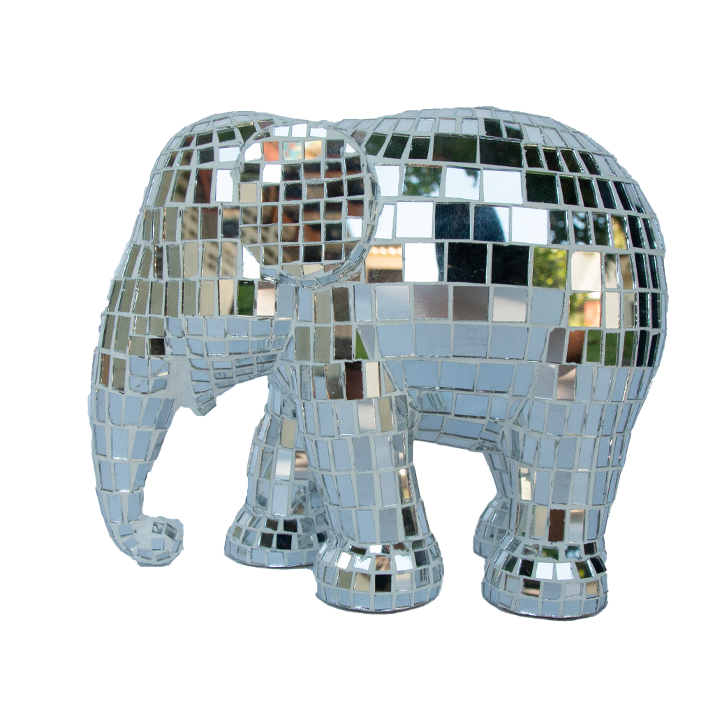 Elephant Parade Elefante Disco Silber Disco 15cm limitierte Auflage 3000 Disco Silber 15