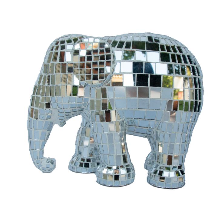 Elephant Parade Elefante Disco Silber Disco 15cm limitierte Auflage 3000 Disco Silber 15