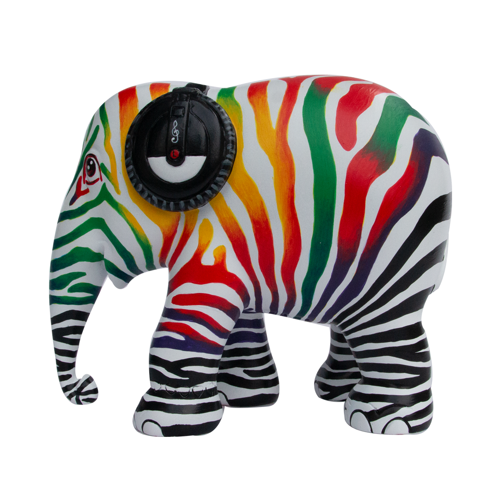 Elephant Parade elefante Zebra Beats 15cm Limited Edition 3000 ZEBRA BEATS 15