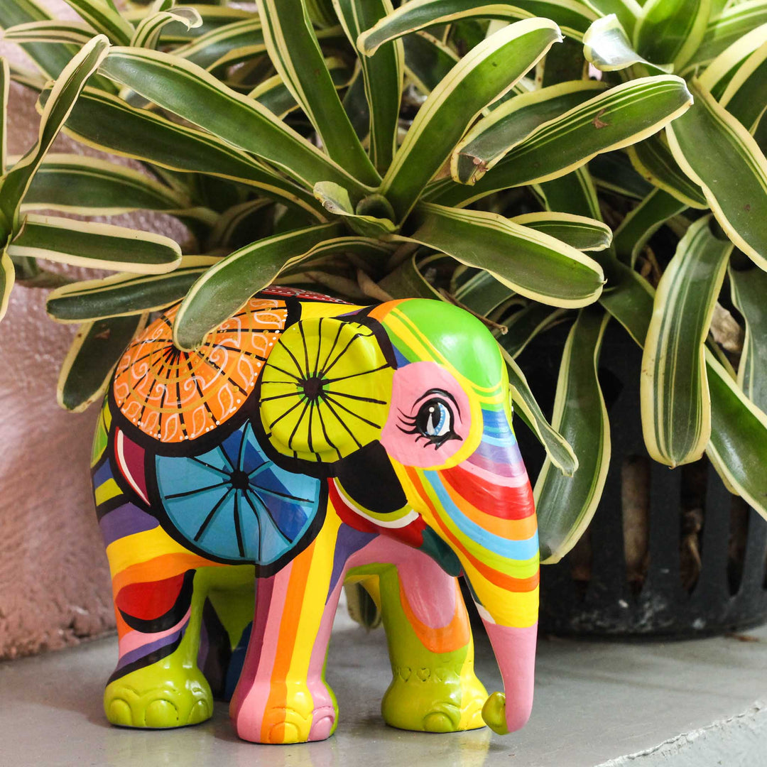 Elephant Parade Elefante Colors of Chiang Mai 15cm Limited Edition 3000 Colors of Chiang never 15