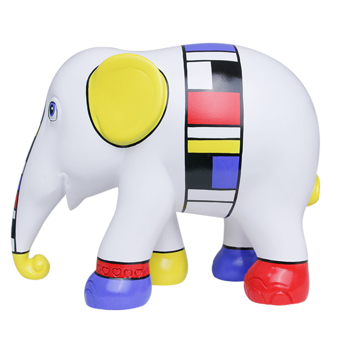 Elephant Parade elefante Mondriaan Crossed My Mind 15cm Limited Edition 3000 MONDRIAAN CROSSED MY MIND 15