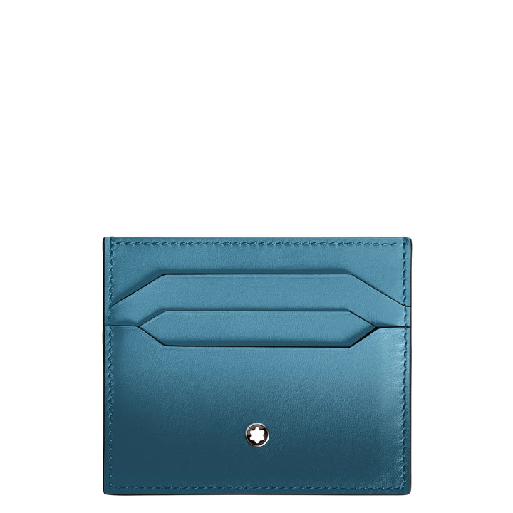 Montblanc card holder 6 compartments Meisterstück Gradient smoky blue 199268