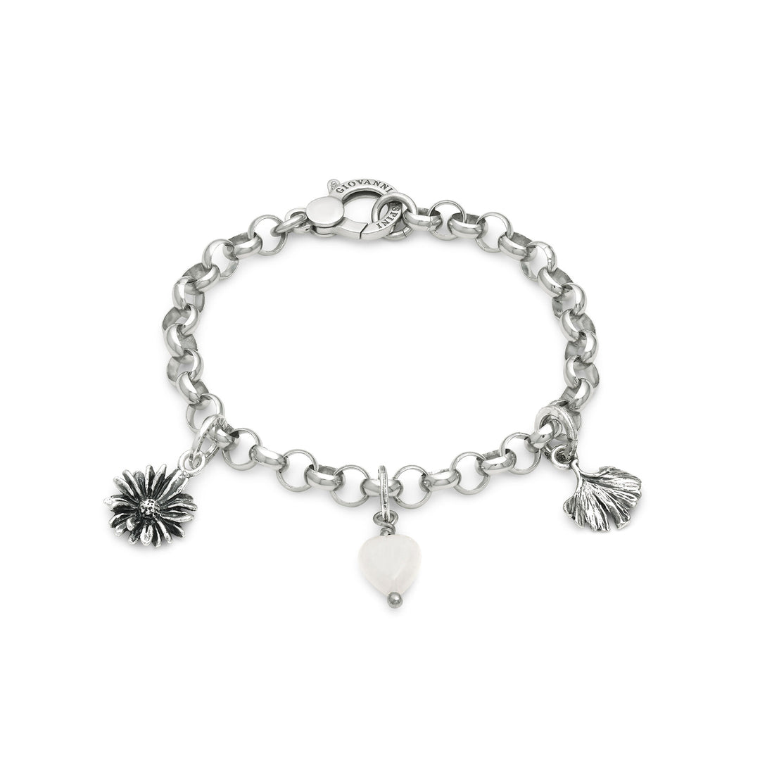 Giovanni Raspini Bracciale Cristallo e Natura - Bracciale in Argento 925 e cristallo di rocca - X01404