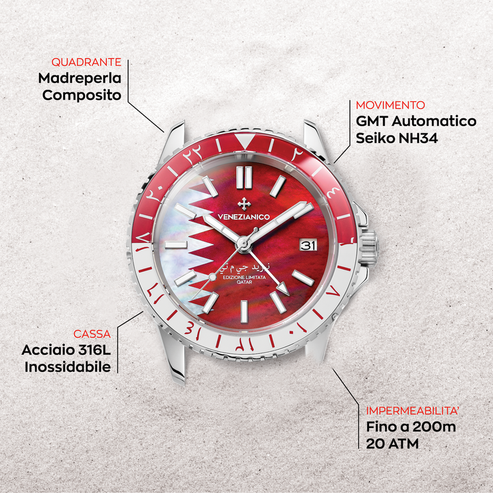 Venezianische Nereide GMT – Katar Limited Edition