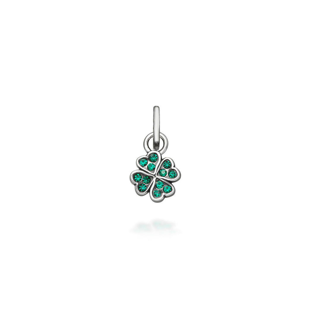Giovanni Raspini Mini Charm Quadrifoglio Crystal Verde 12174