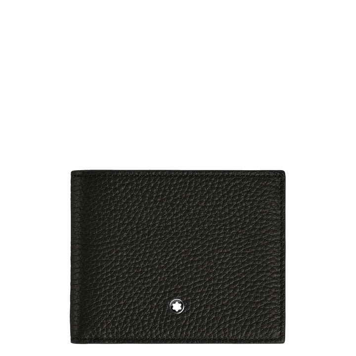 Montblanc portafoglio con portamonete 4 scomparti nero 220217