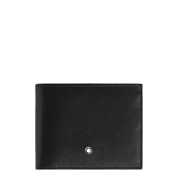 Portefeuille Montblanc 6 poches en cuir Meisterstück noir 221320