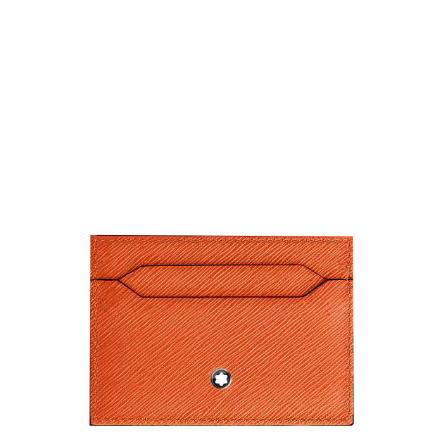 Montblanc 5-Pocket-Kartenetui aus mandarinenfarbenem Sartorial-Leder 221352