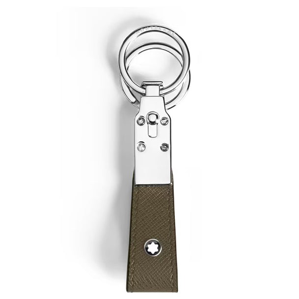 Montblanc portachiavi pelle Sartorial kaki 221354