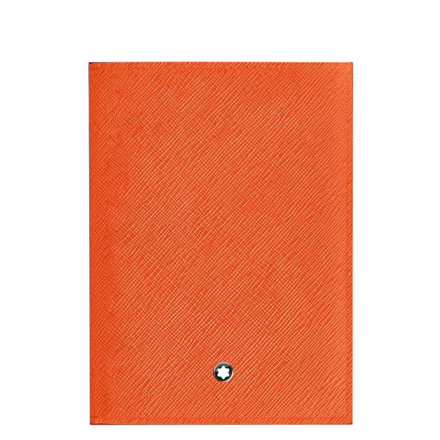 Porte-passeport Montblanc Sartorial en cuir mandarine 221356
