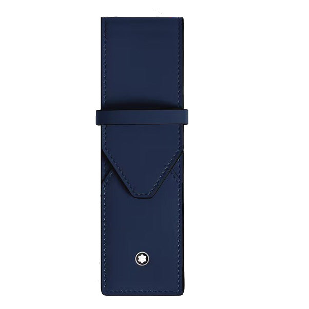 Montblanc Etui für 2 Schreibgeräte. Umschlag mit blauer Tinte 221366