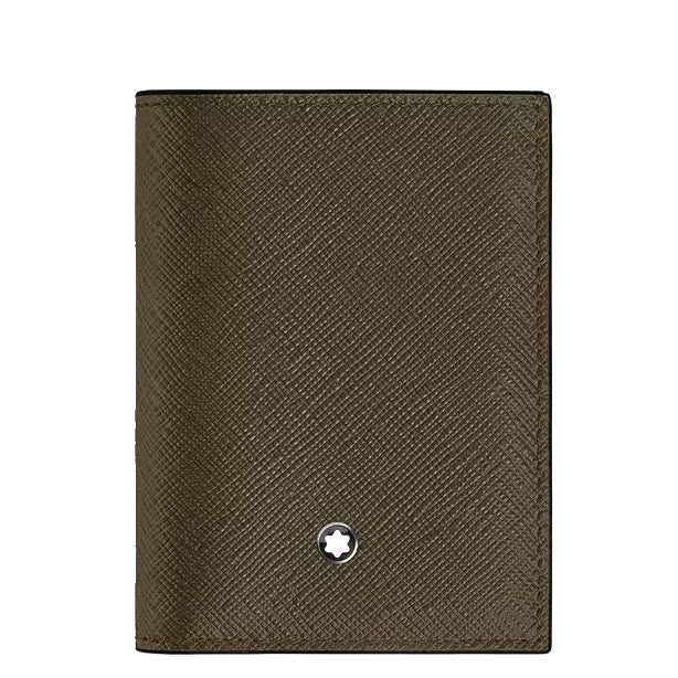 Montblanc portafoglio mini 4 tasche pelle Sartorial kaki 221508