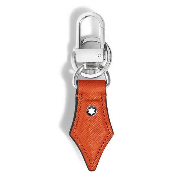 Porte-clés Montblanc en forme de plume en cuir mandarin Sartorial 221510