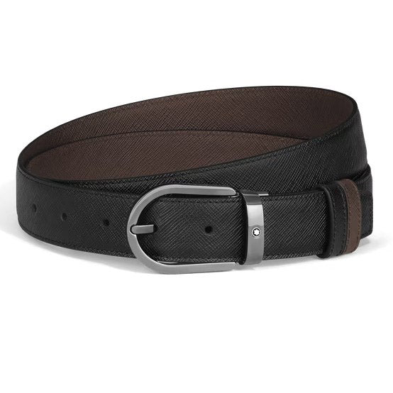 Montblanc cintura reversibile 30 mm ferro di cavallo Sartorial 222355