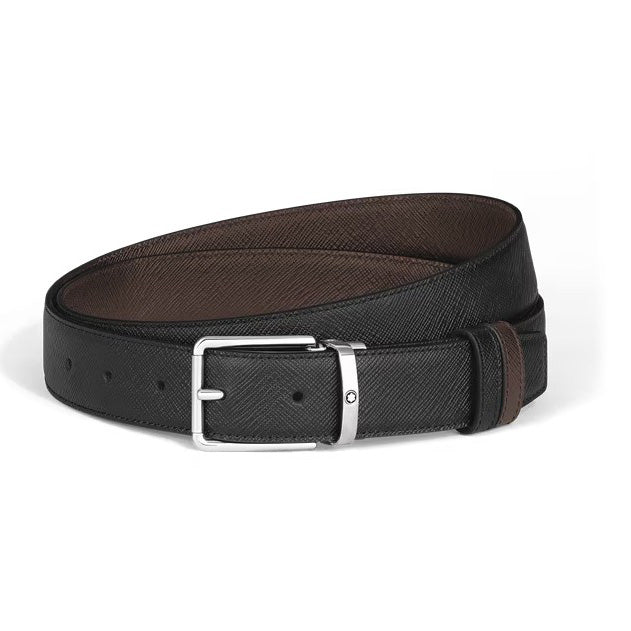 Montblanc cintura reversibile 30 mm Everyday pelle Sartorial nero/marrone 222359