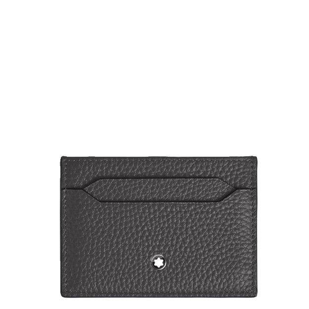 Montblanc portacarte 5 Tasche pelle grana forged iron 223031