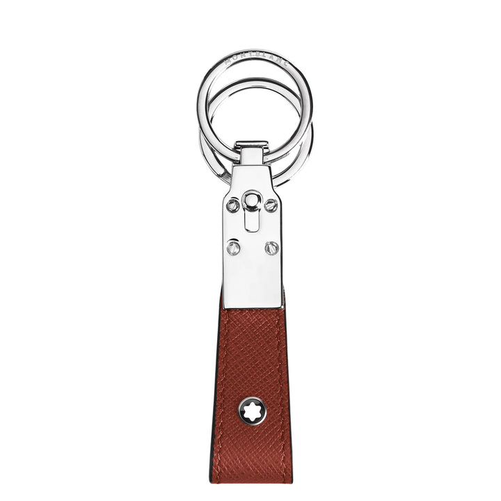 Montblanc Sartorial leather key ring red oak 223071