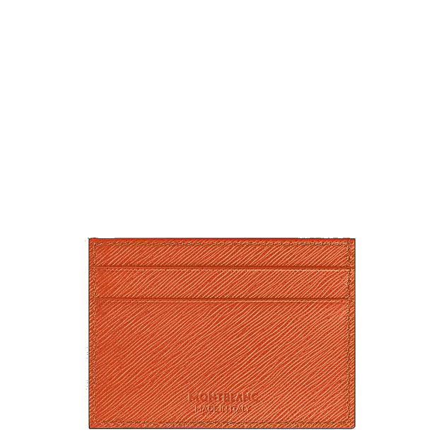 Montblanc 5-Pocket-Kartenetui aus mandarinenfarbenem Sartorial-Leder 221352