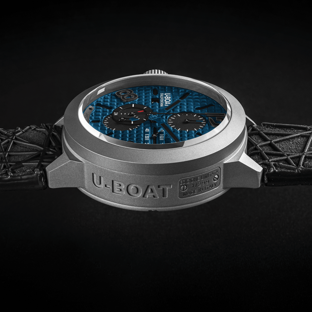 U-BOAT Uhr Classic 45 Titanium Tungsten Blue 45mm blaues Automatik-Titan 3003