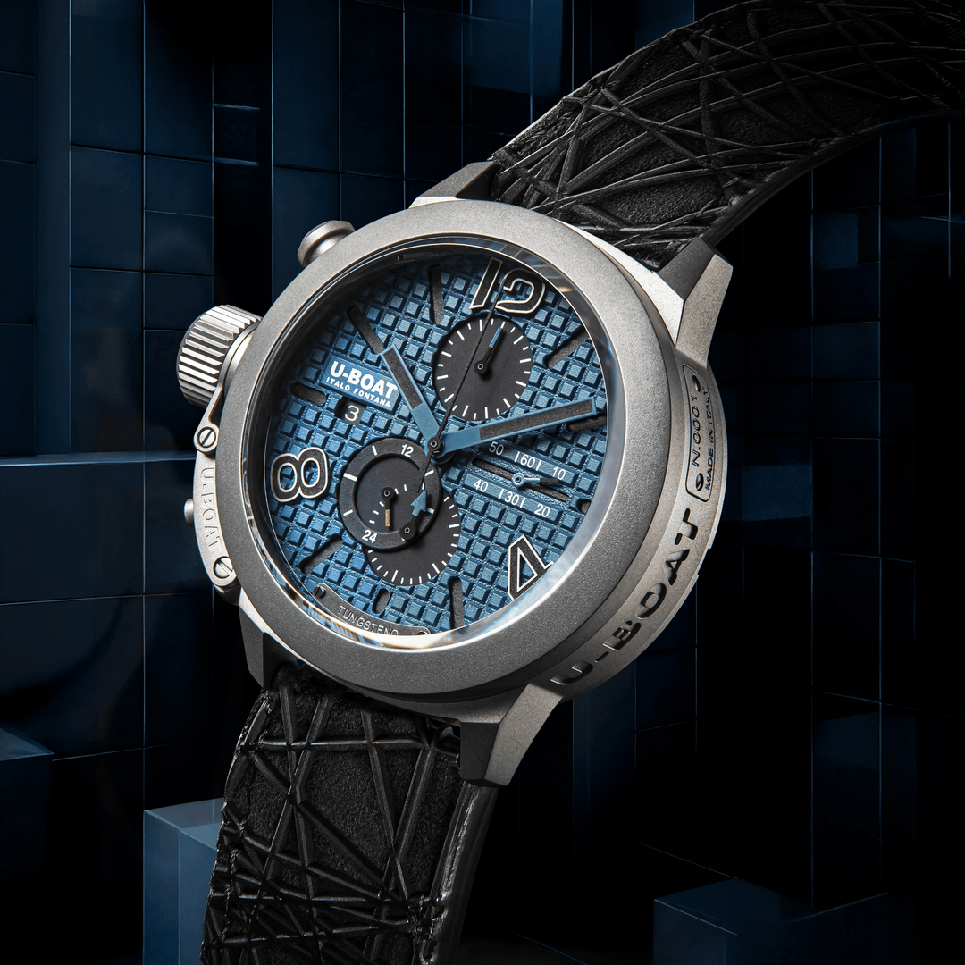 U-BOAT Uhr Classic 45 Titanium Tungsten Blue 45mm blaues Automatik-Titan 3003
