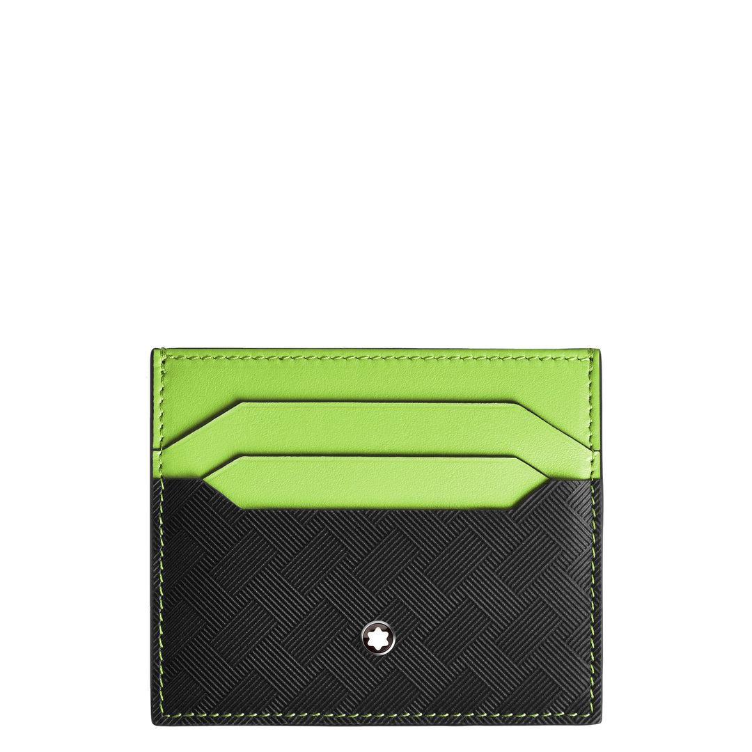 Montblanc porta carte 6 scomparti Extreme 3.0 nero/lime 199418