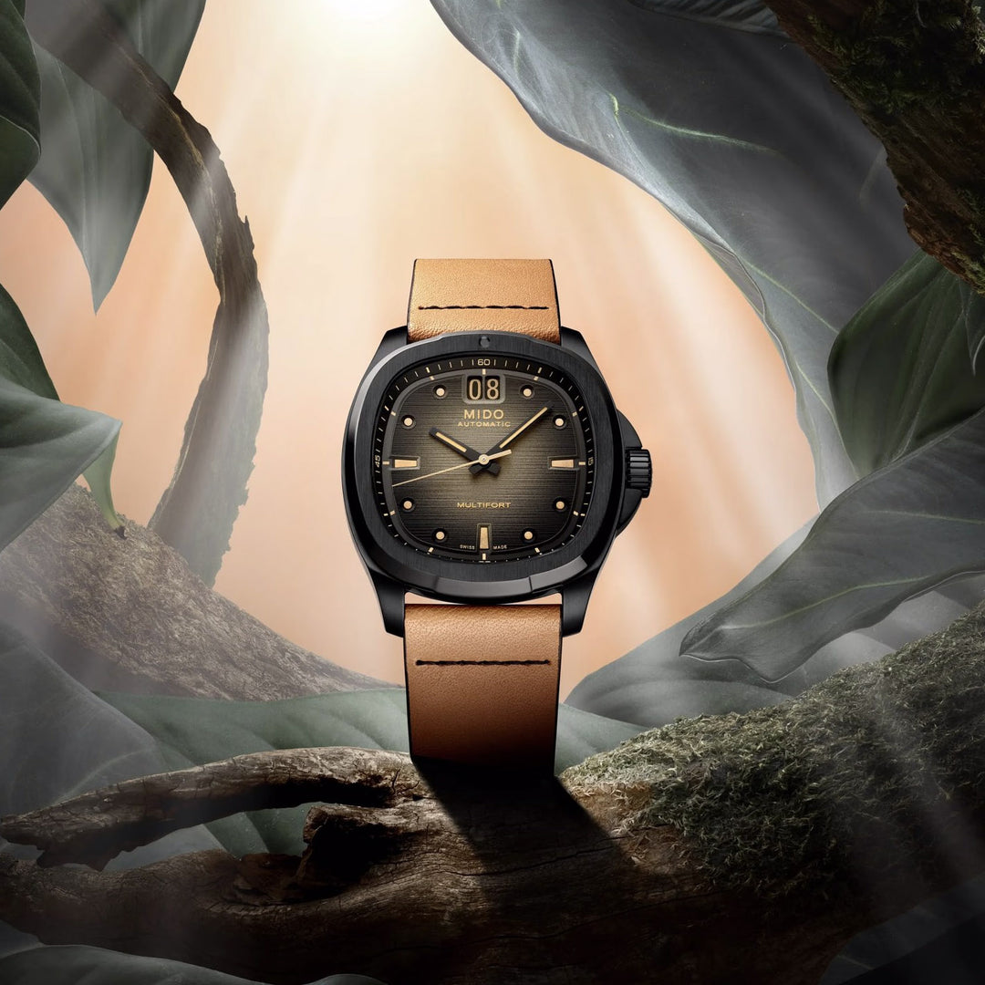 Mido orologio Multifort TV Big Date 40mm grigio automatico acciaio finitura PVD nero M049.526.36.081.00
