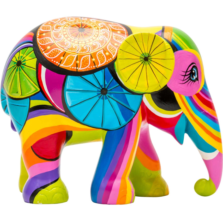 Elephant Parade Elefante Couleurs de Chiang Mai 15cm Édition limitée 3000 Couleurs de Chiang Never 15