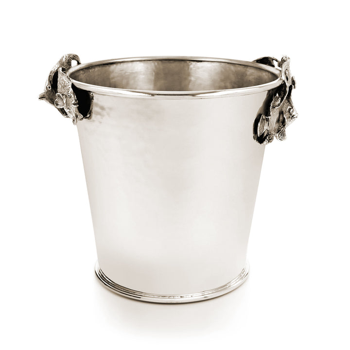 Giovanni Raspini Secchio Champagne Pesci Tropicali - Secchio champagne in bronzobianco - B0084