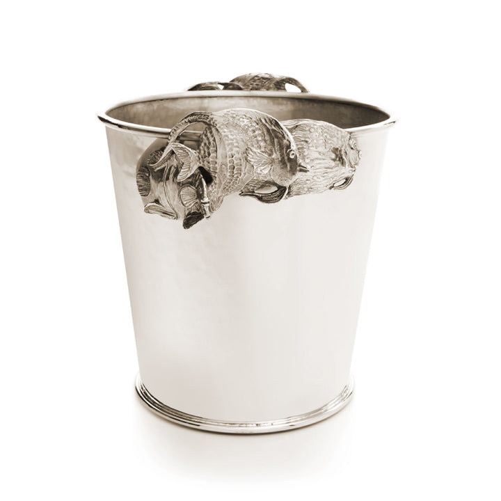 Giovanni Raspini Secchio Champagne Pesci Tropicali - Secchio champagne in bronzobianco - B0084
