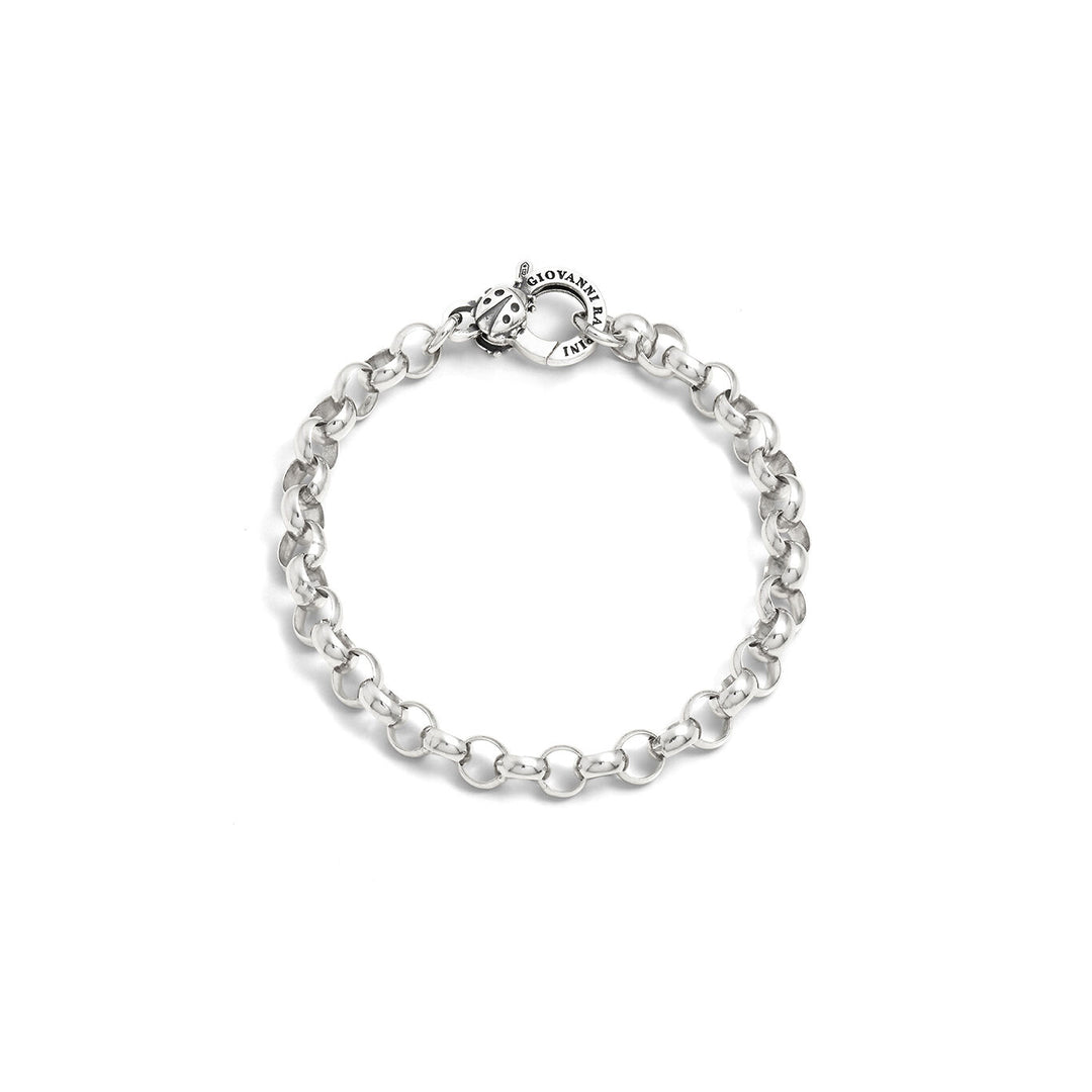 Giovanni Raspini Rolò Armband mit Marienkäferverschluss 12448