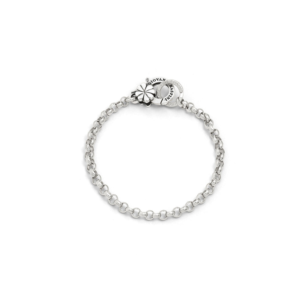 Giovanni Raspini Brisé-Armband mit vierblättrigem Kleeblattverschluss 12459