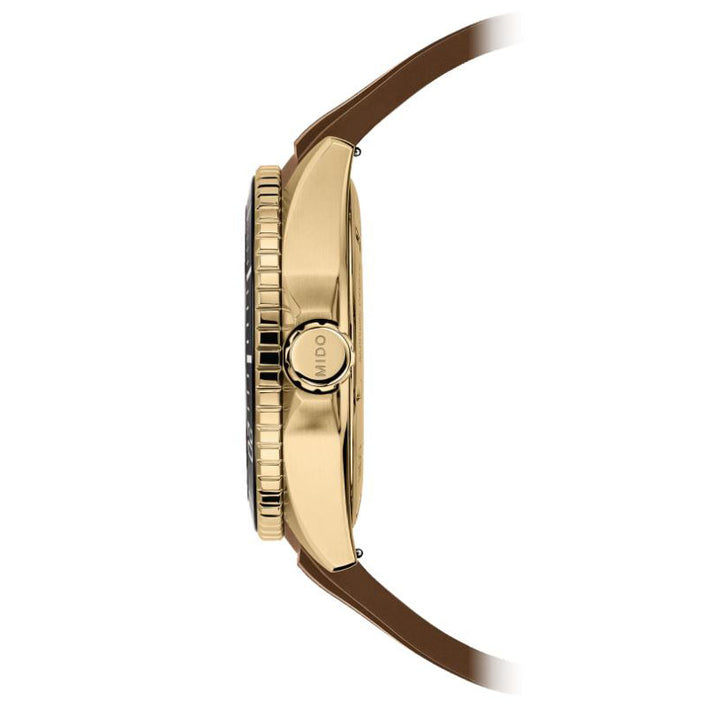 Mido watch Ocean Star GMT 44mm black automatic steel PVD yellow gold finish M026.629.37.291.00