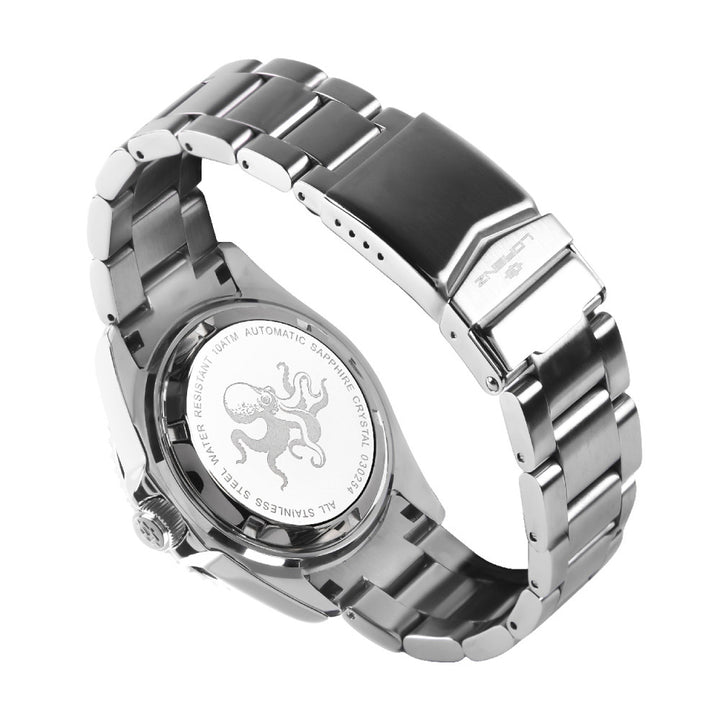 Lorenz Tako 43 mm blaue Automatik-Stahluhr 030254MM