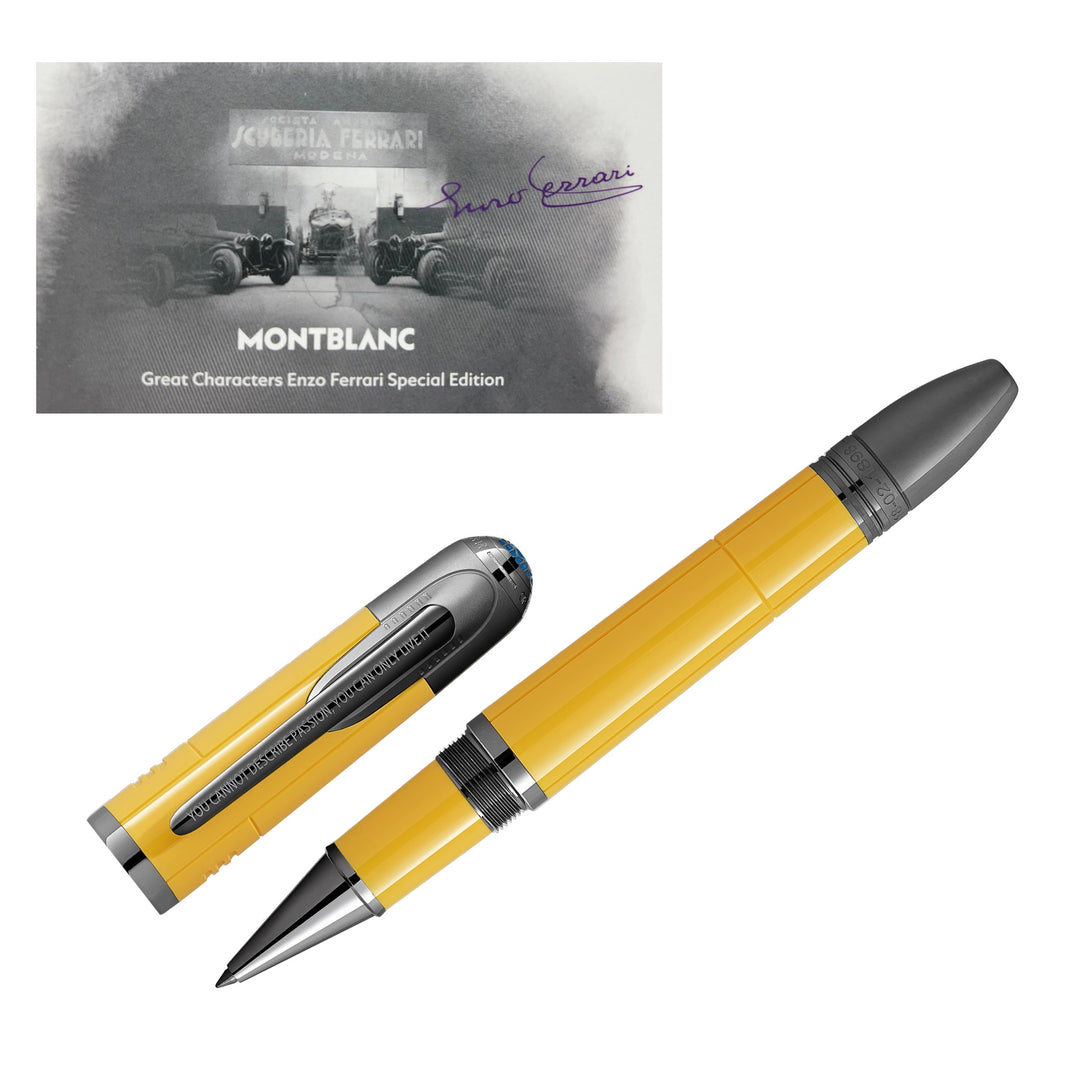 Montblanc Roller Great Charat Charaktere Enzo Ferrari Special Edition Yellow Modena 13062