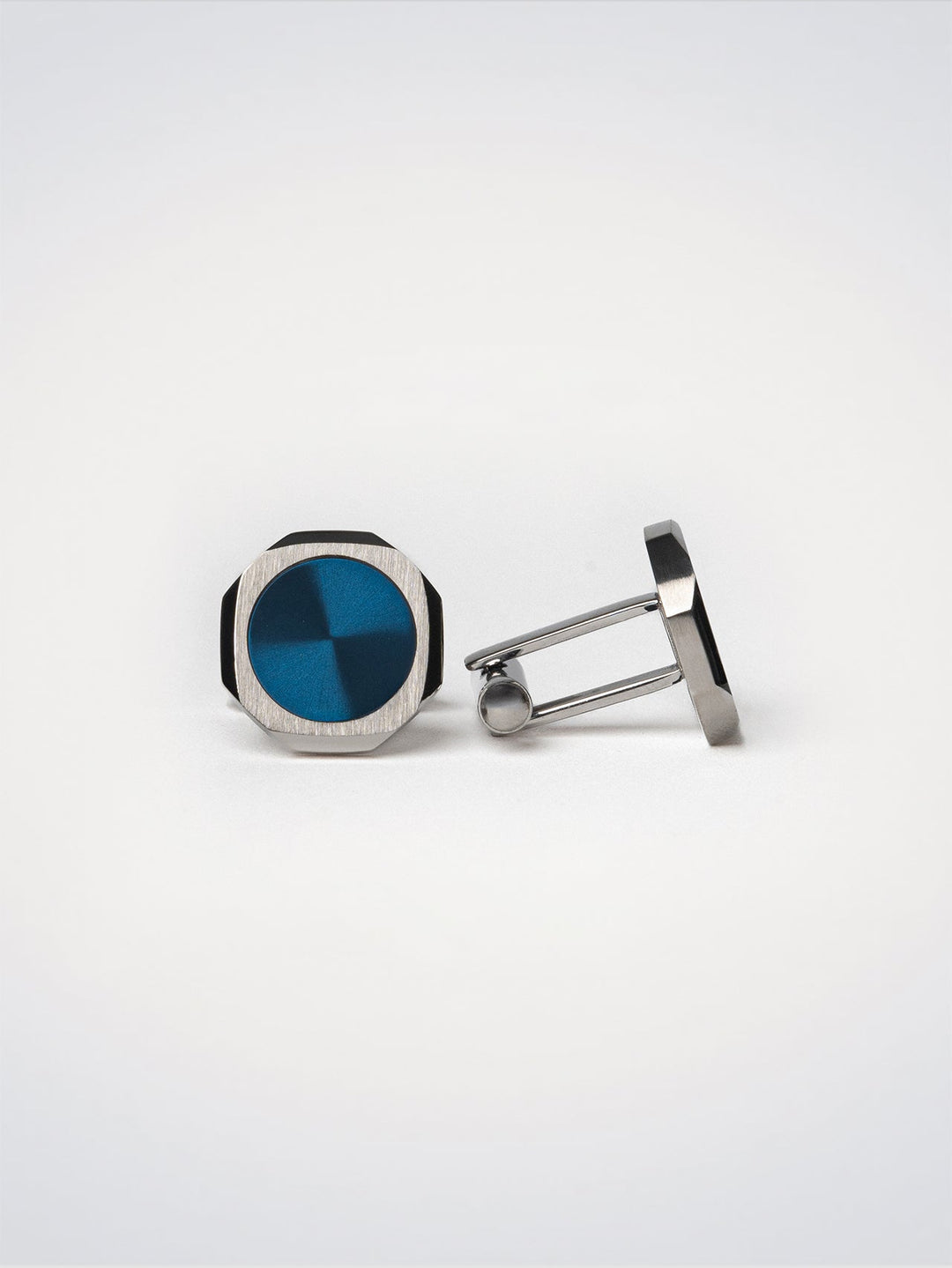 D1 Milano Blue octagonal cufflinks D1-JWCLSU03