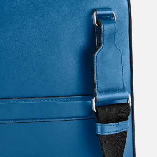 Montblanc borsa per computer Meisterstück Urban blu cobalto 124080