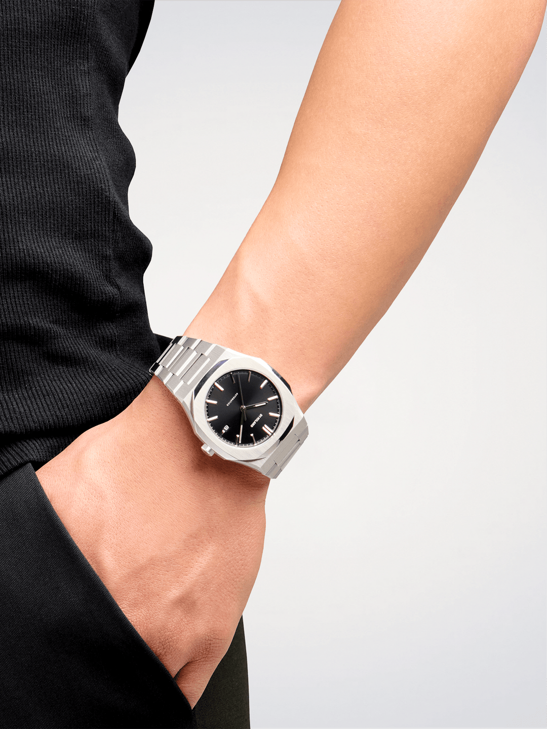 D1 Milano Black Automatic 41.5 mm D1-ATBJ10