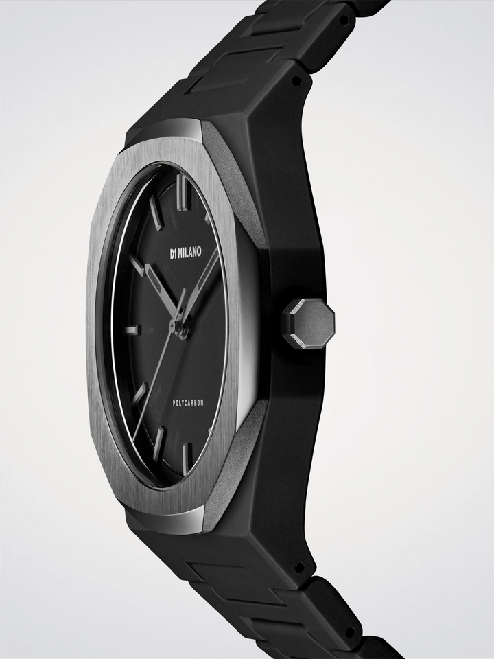 D1 Milano Space Gray Polycarbon 40.5 mm D1-PCBJ13