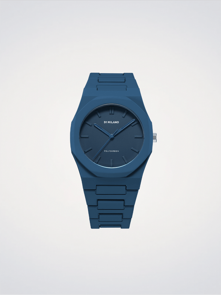 D1 Milano Navy Blue Polycarbon 40,5 mm D1-PCBJ21