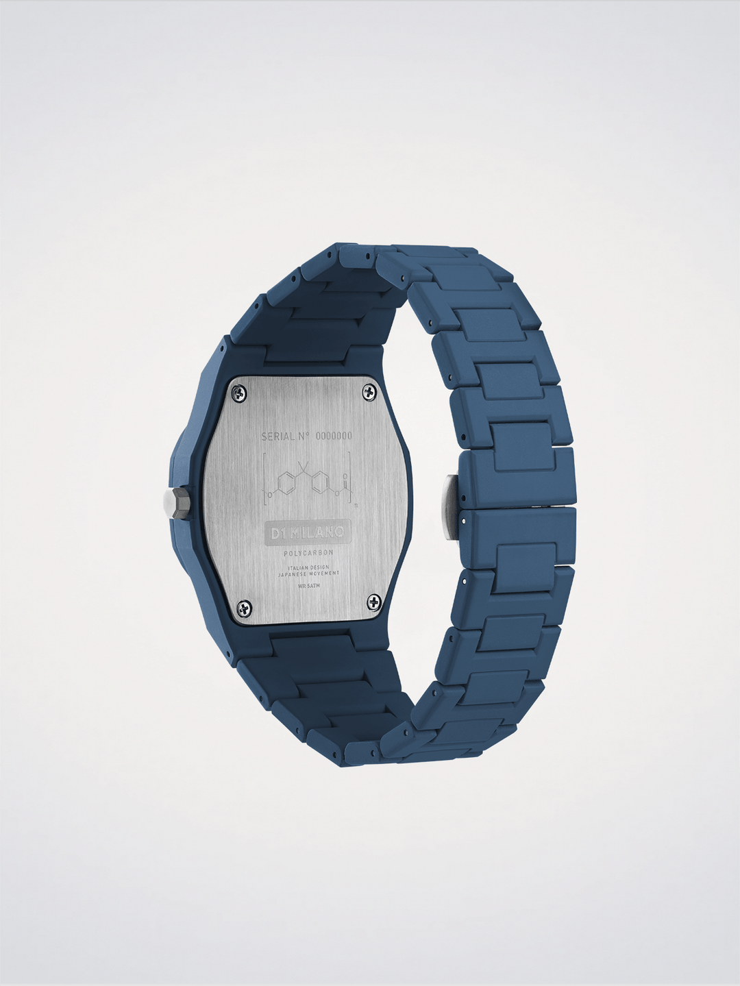 D1 Milano Navy Blue Polycarbon 40,5 mm D1-PCBJ21