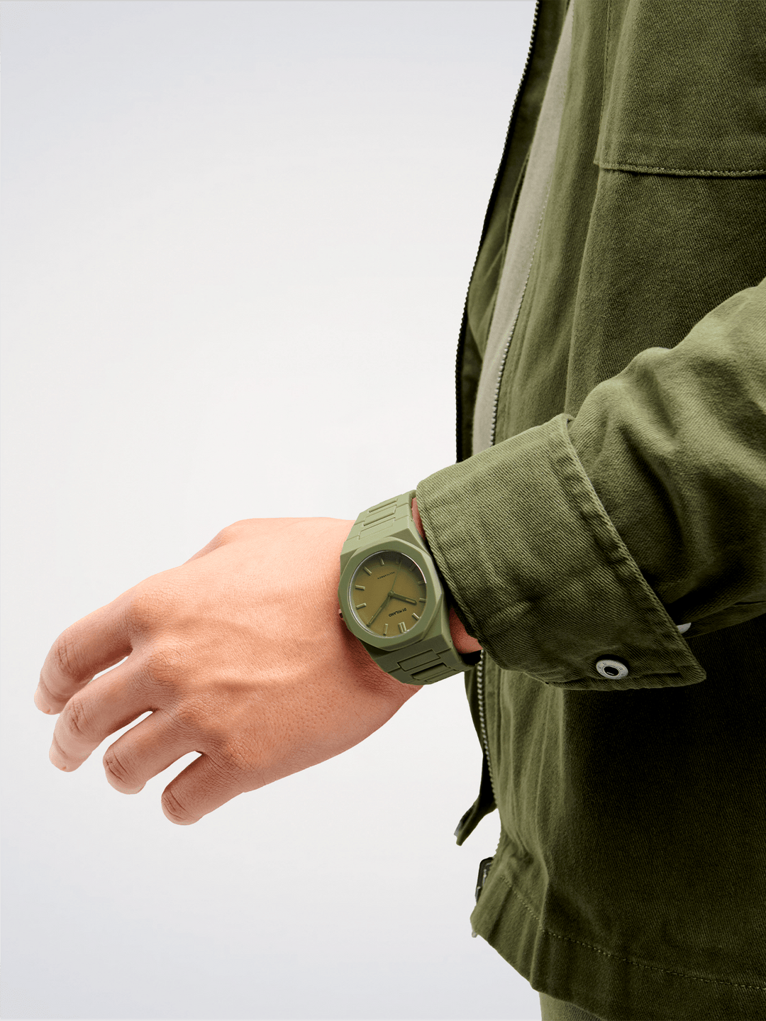 D1 Milano Militärgrünes Polycarbonat 40,5 mm D1-PCBJ22