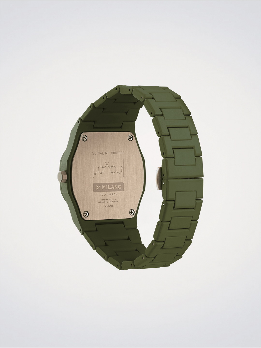 D1 Milano Militärgrünes Polycarbonat 40,5 mm D1-PCBJ22
