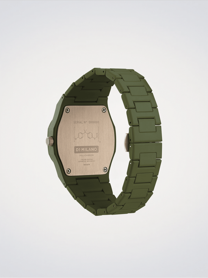 D1 Milano Militärgrünes Polycarbonat 40,5 mm D1-PCBJ22