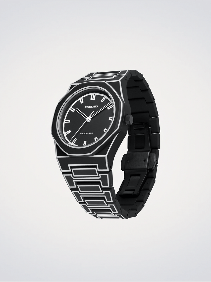 D1 Milano Black Sketch Polycarbon 40.5mm D1-PCBJ33