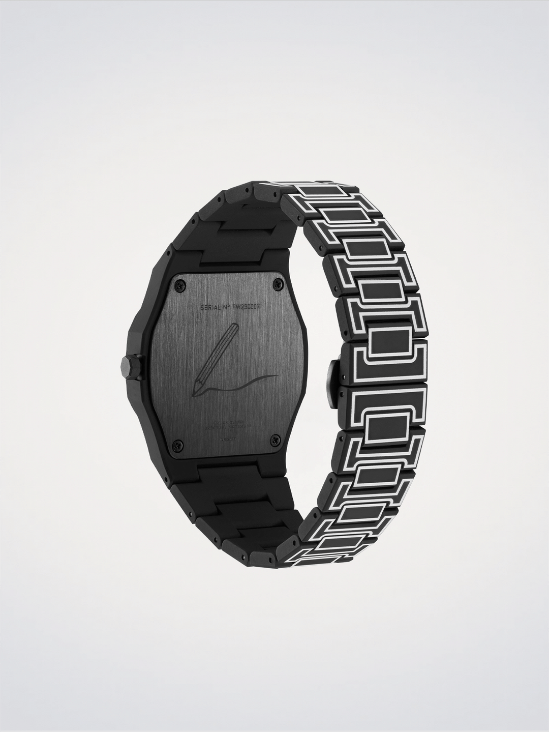 D1 Milano Black Sketch Polycarbon 40.5mm D1-PCBJ33