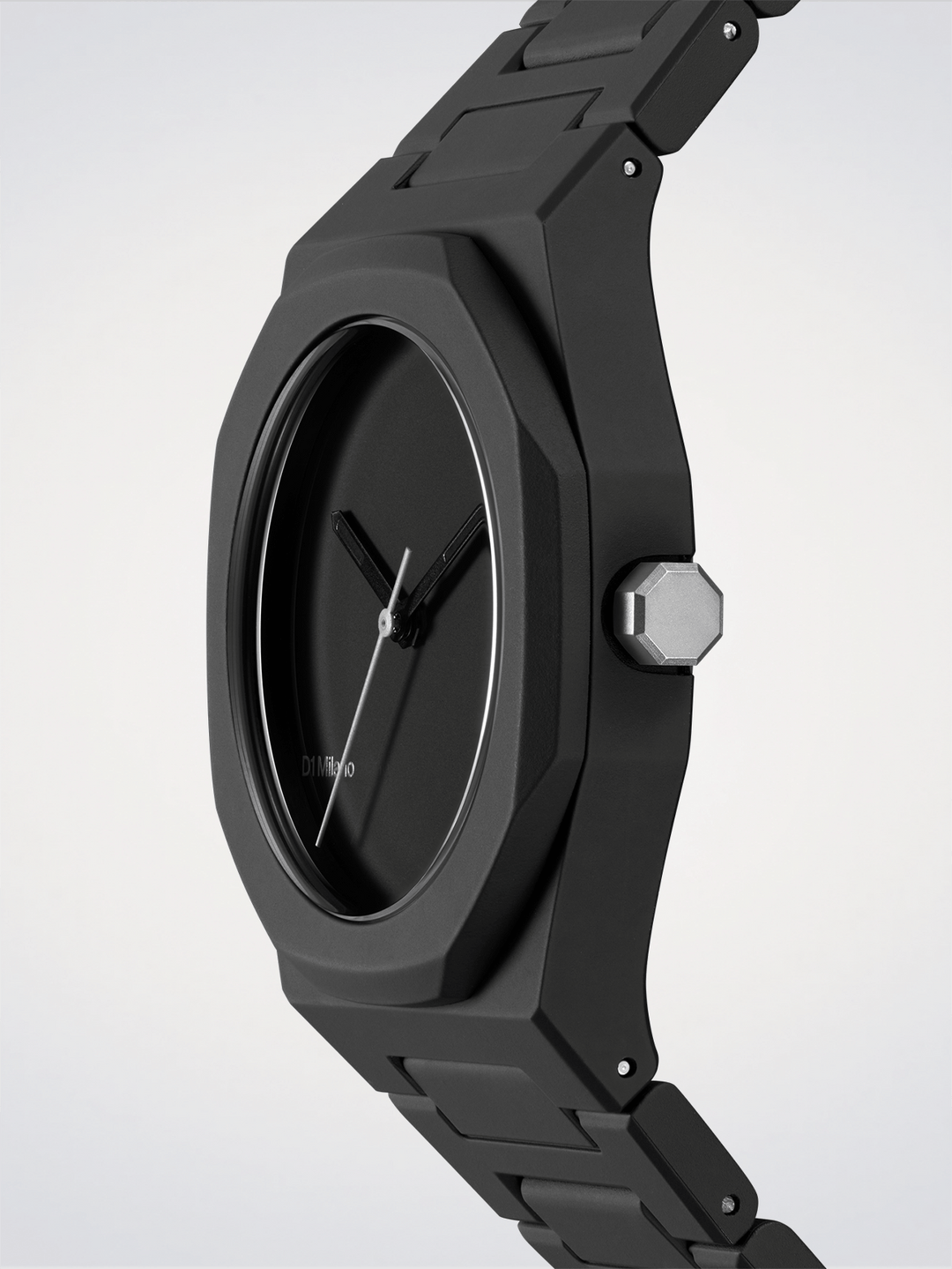 D1 Milano Black_01 Polycarbonat-Uhr 37 mm D1-PCBU07